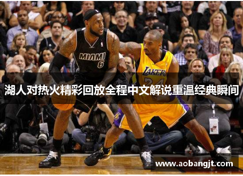 湖人对热火精彩回放全程中文解说重温经典瞬间